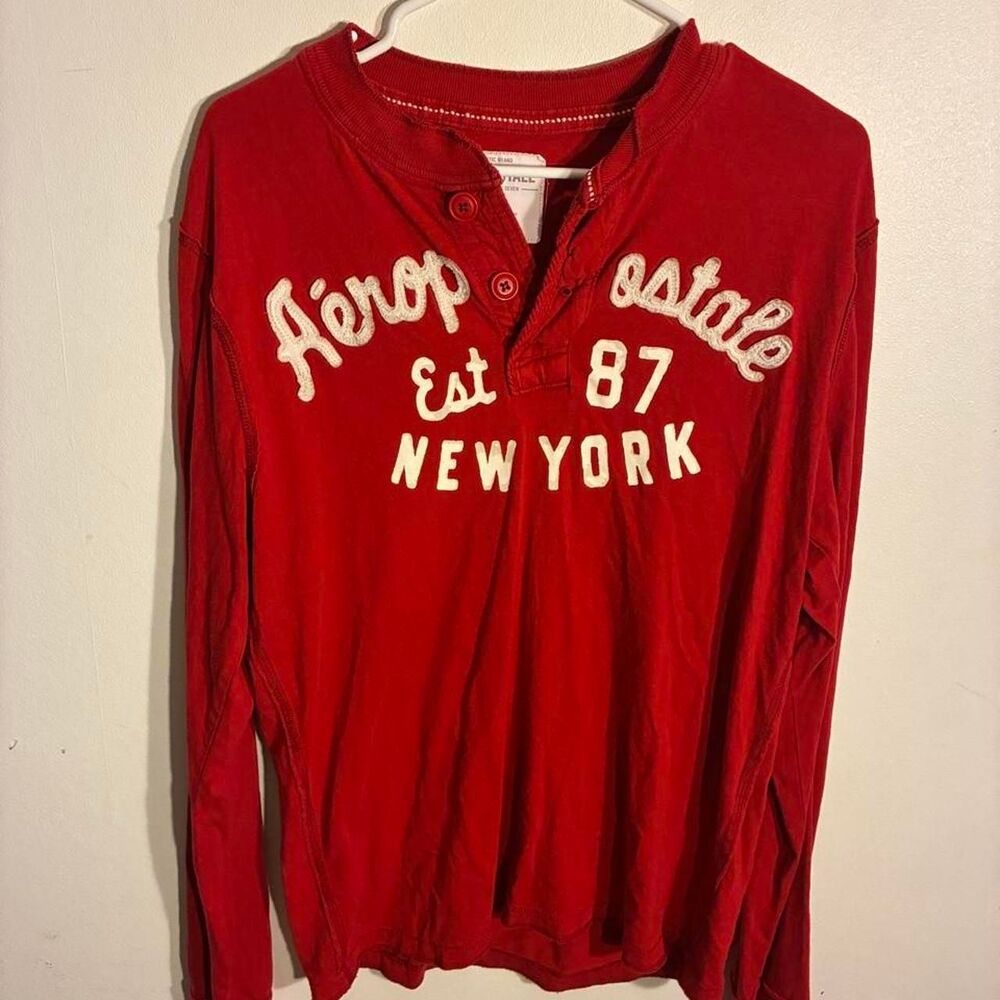 Aeropostale Men's Red Shirt